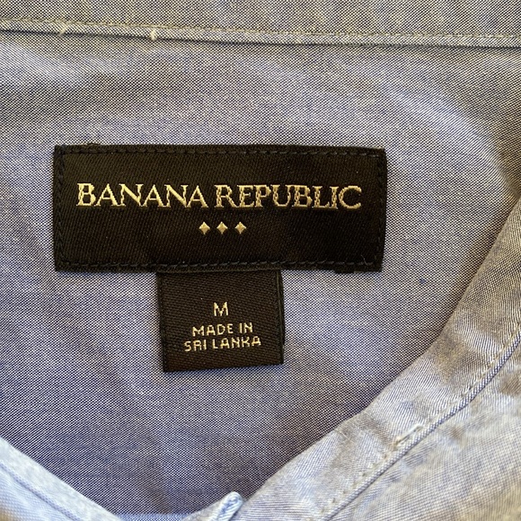 BANANA REPUBLIC DRESS SHIRT Size M - Picture 2 of 7